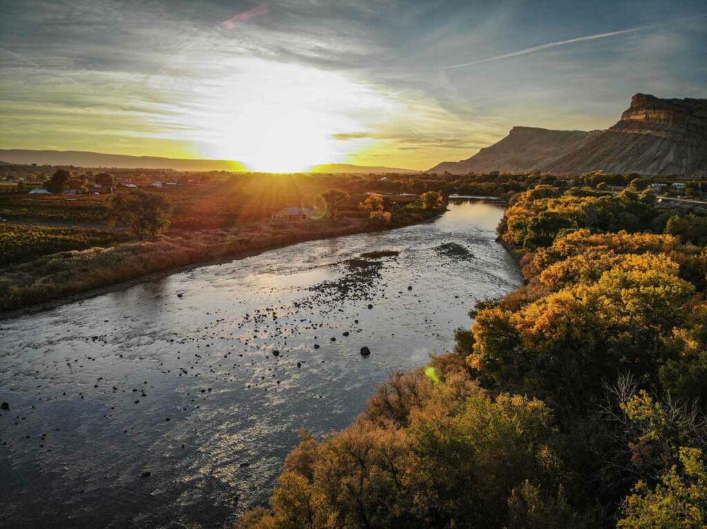 Sunset and a River