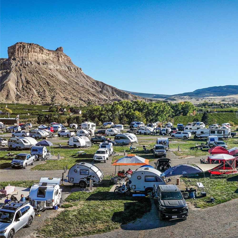 Campers at our campground that is located near Grand Junction, CO